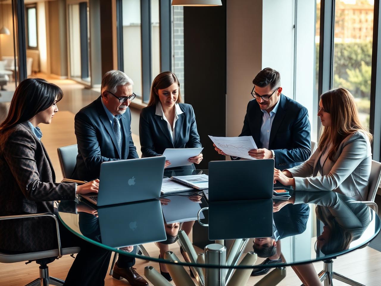 Equipe de consultores Acuracy colaborando